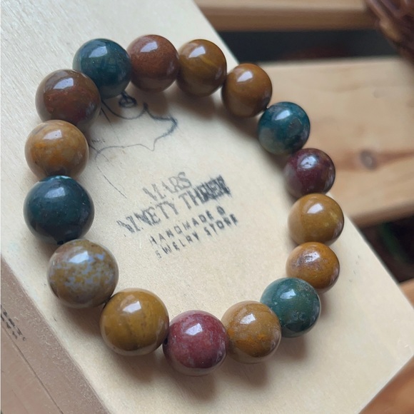 12MM OCEAN JASPER - Picture 6 of 7